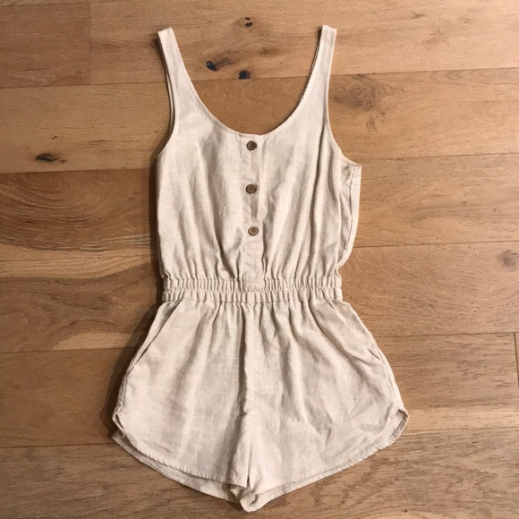 Sparkle & Fade Pants - SPARKLE & FADE Linen(ish) Romper